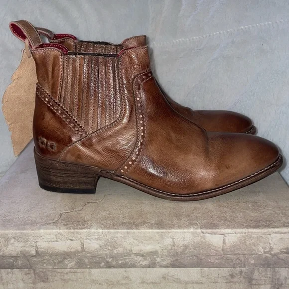 NWT BED|STU Ellice Tan Rustic Ankle Boot - Picture 7 of 12
